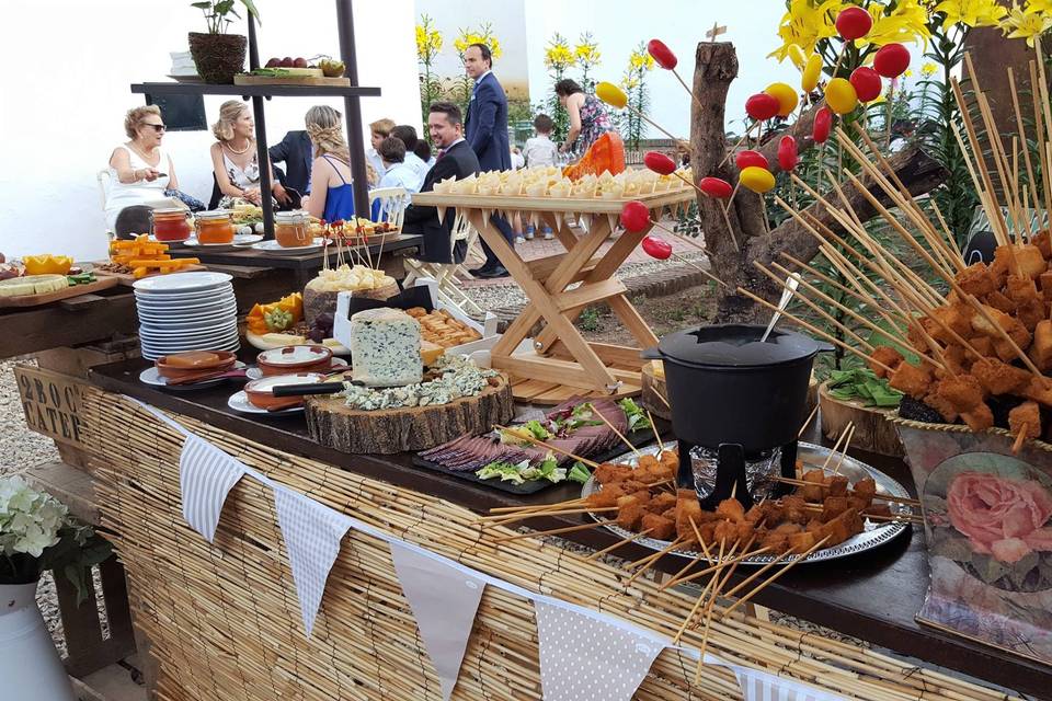 Catering 2boca2 decorando mesas de boda en sevilla
